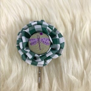 🟡 5/30 Darling Upcycled Vintage Dragonfly Hairpin